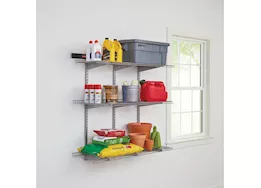 Rubbermaid Fasttrack rail wire garage shelf kit