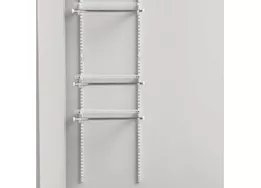 Rubbermaid 2-4ft wide wire closet expandable closet storage kit white