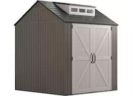 Rubbermaid Easy install 7x7 resin storage shed brown