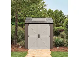 Rubbermaid Easy install 7x7 resin storage shed brown