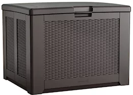 Rubbermaid Medium resin 74 gallon deck box dark walnut