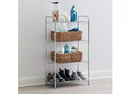 Rubbermaid 4 tier shelf satin nickel