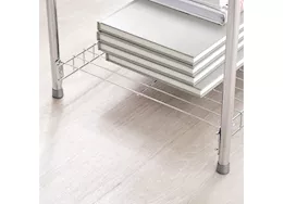 Rubbermaid 4 tier shelf satin nickel