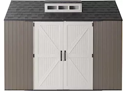 Rubbermaid Easy install 7x10 resin storage shed brown