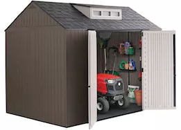 Rubbermaid Easy install 7x10 resin storage shed brown