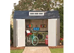 Rubbermaid Easy install 7x10 resin storage shed brown