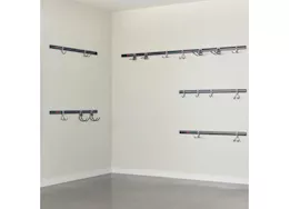 Rubbermaid 24pc fasttrack rail garage kit all in 1