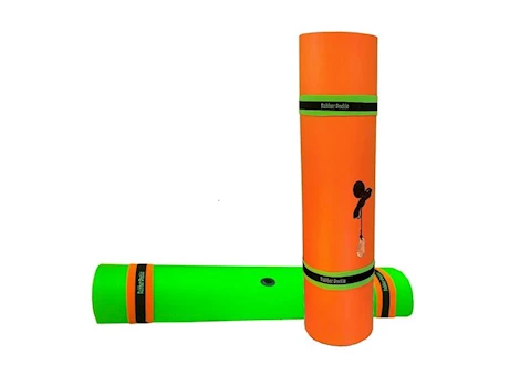 Rubber Dockie Duckling Floating Mat – 9 ft. x 6 ft., Green/Orange Main Image