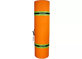 Rubber Dockie Floating Pad Foam Water Mat – 18 ft. x 6 ft., Green/Orange