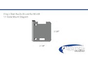 Rugged Radios Single side handheld radio mount for rh5r