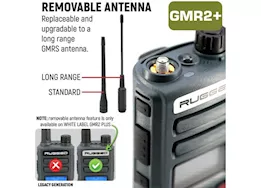 Rugged Radios Rugged gmr2 plus gmrs/frs handheld radio-grey