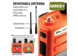 Rugged Radios Rugged gmr2 plus gmrs/frs handheld radio-safety orange