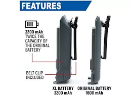 Rugged Radios Gmr2 handheld long-lasting xl battery w/usb charging port