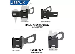 Rugged Radios Handheld radio grab bar mount for jeep jl-fits r1/v3/gmr2/rh-5r radios