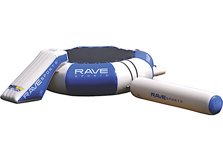 RAVE SPORTS SPLASH ZONE PLUS 12’ WATER BOUNCER WITH SLIDE & LOG