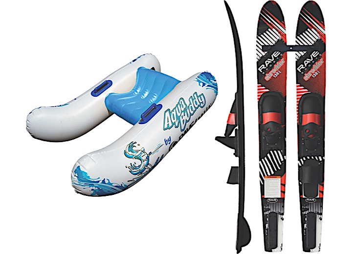 RAVE Sports Jr. Shredder Combo Water Skis & Aqua Buddy Starter Package Main Image