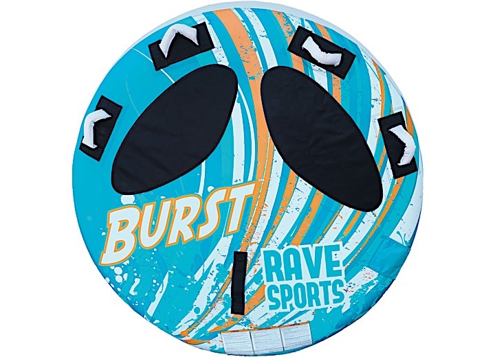 RAVE SPORTS BURST 2 PERSON TOWABLE ROUND BOAT TUBE