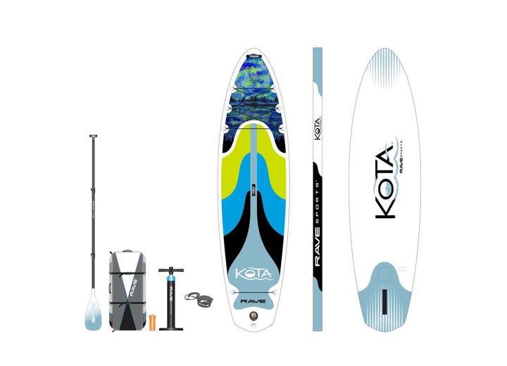 THE 2022 RAVE SPORTS  INFLATABLE STAND UP PADDLEBORAD KOTA BOREALIS PACKAGE