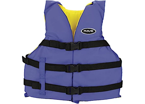 RAVE Adult Universal Life Vest - for Adults More Than 90 lbs., Blue