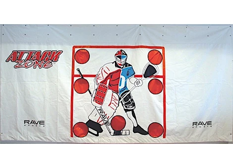 RAVE Sports Attack Zone 16’ x 8’ Hockey/Lacrosse Shooting Tarp Main Image
