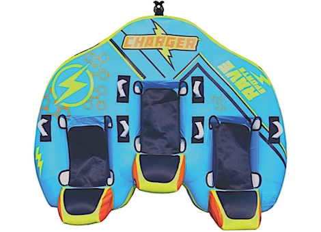 RAVE Sports Charger 3 Person Sit on Top Style Towable Tube Main Image