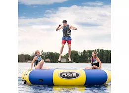 RAVE Sports Aqua Jump Eclipse 120 Water Trampoline - Blue/Yellow
