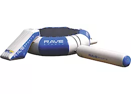 RAVE Sports Splash Zone Plus 12’ Water Bouncer with Slide & Log
