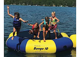 RAVE Sports Bongo 10 Water Bouncer - 10 ft. x 26 in., Yellow/Blue