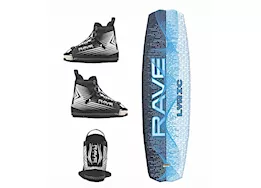 RAVE Sports Lyric Wakeboard with Bindings Package - Blue