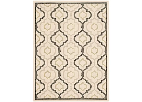 Safavieh Courtyard Collection Outdoor 2'7"x5' Small Rectangle Rug - Beige/Black