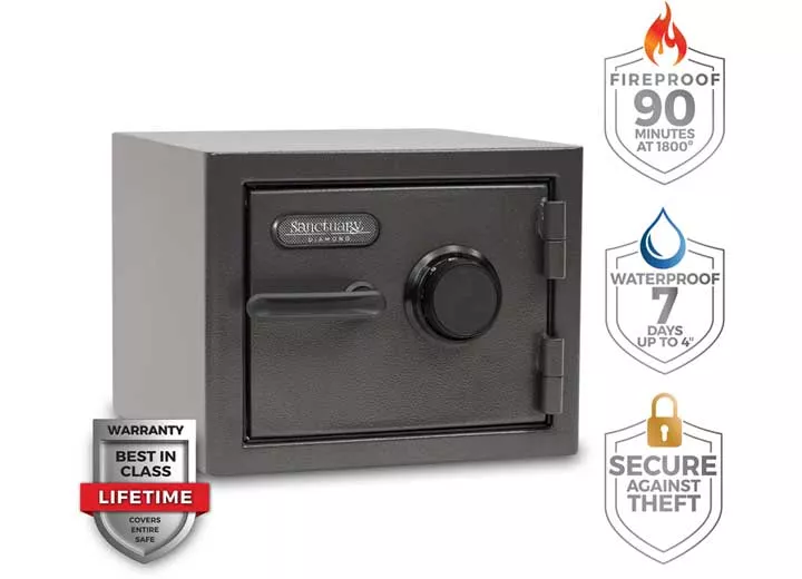 Sanctuary Safe Sanctuary diamond home & office safe, .75 cuft, 90 min fire rated, combo lock