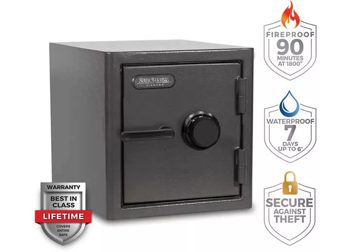 Sanctuary Fireproof Diamond Home and Office Safe, 1.25 cu. ft.