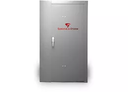 Survive A Storm Shelters Extreme 4x4 5 person occupancy storm shelter; rail grey