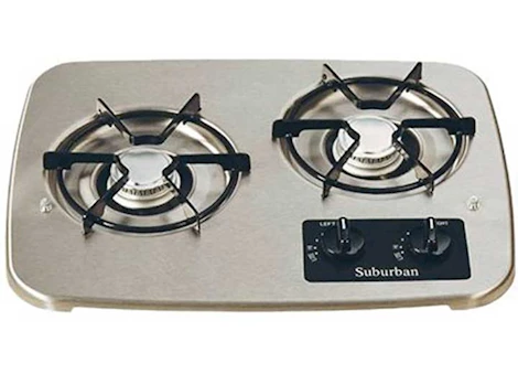 Airxcel-Suburban SUBURBAN STOVE TOP 3070AST (STAINLESS STEEL) TOP ONLY!