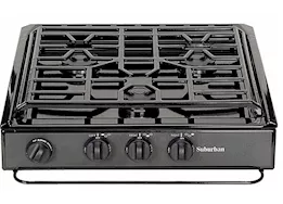 Airxcel-Suburban Suburban scnb2b1xex 3 burner slide-in cooktop blk