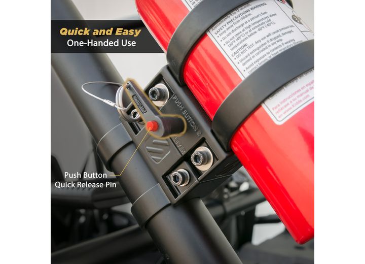 Scosche industries quick release fire extinguisher mount