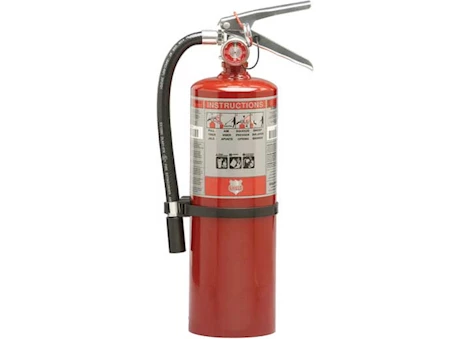 SHIELD FIRE PROTECTION RECHARGEABLE 5LB. 3A:40BC FIRE EXTINGUISHER W/ WALL HOOK