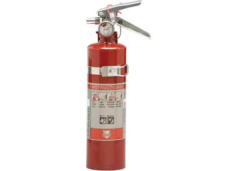 SHIELD FIRE PROTECTION SINGLE USE 2.5 LB. 10BC FIRE EXTINGUISHER W/ VEHICLE BRACKET