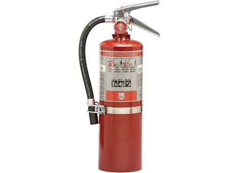 SHIELD FIRE PROTECTION RECHARGEABLE 5 LB. 3A:40BC FIRE EXTINGUISHER W/ VEHICLE BRACKET