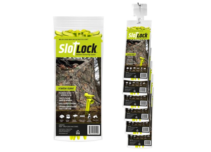 SLOTLOCK 9” ANCHORING STAKE – (2) 6-COUNT CLIP STRIPS (TOTAL OF 48 STAKES)