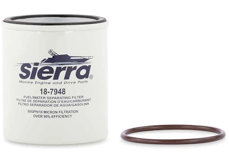 Sierra Marine FUEL WATER SEPARATING FILTER. RATING:10 MICRON. THREAD SIZE:1IN OR 25.4MM - 14