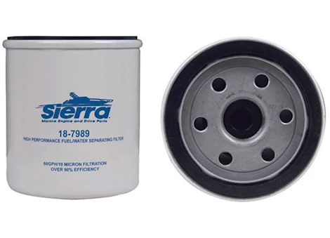 Sierra Marine FUEL WATER SEPARATOR FILTER. RATING:10 MICRON. THREAD PITCH:13/16-18. SIZE:3.