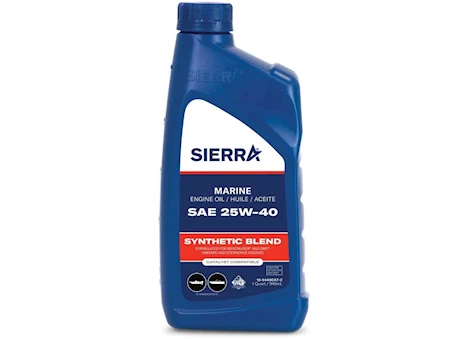 Sierra Marine 25W-40 FC-W SYNTHETIC BLEND CATALYST OIL, QT.