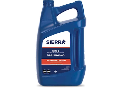 Sierra Marine 25W-40 FC-W SYNTHETIC BLEND CATALYST OIL, 5 QT.