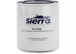 Sierra Marine Fuel water separator filter. rating:10 micron. thread pitch:1in-12. size:4.3i