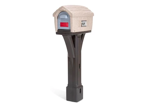 American Home Classic Home Mailbox – Washed Stone / Espresso