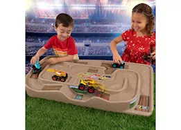 Simplay3 Double-Sided Carry & Go Race Track Table for Toy Cars & Trains