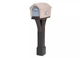 American Home Classic Home Mailbox – Washed Stone / Espresso