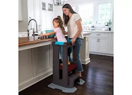 Simplay3 Toddler tower adjustable stool (espresso)