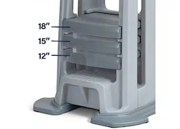 Simplay3 Toddler tower adjustable stool (gray)